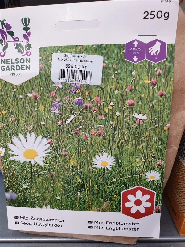 Engblomster Mix 250 Gr. 1 Engblomster Mix 250 Gr.